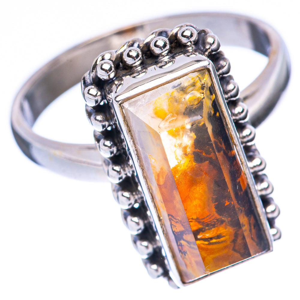 Scenic Dendritic Ring Size 9.75 (925 Sterling Silver) R2147