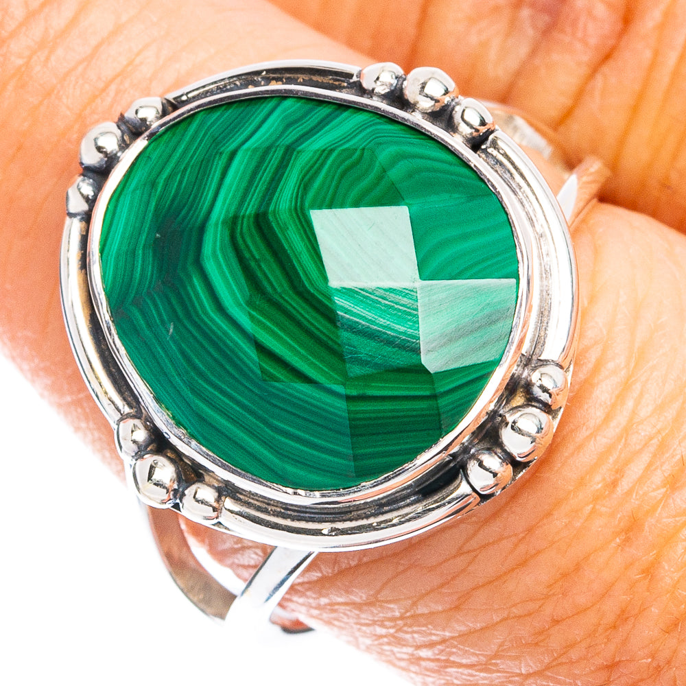 Premium Malachite Ring Size 9 (925 Sterling Silver) R8062