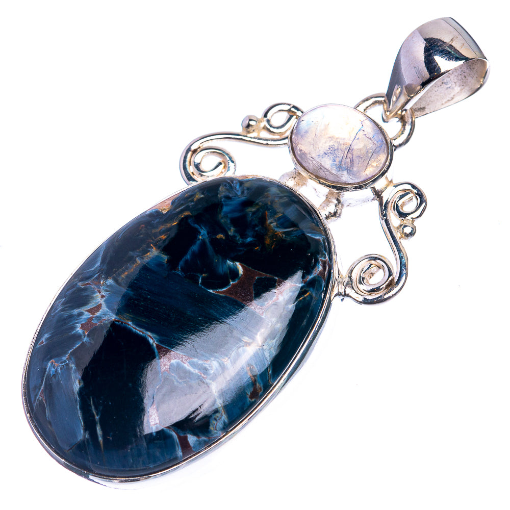 Pietersite, Rainbow Moonstone 925 Sterling Silver Pendant 2"