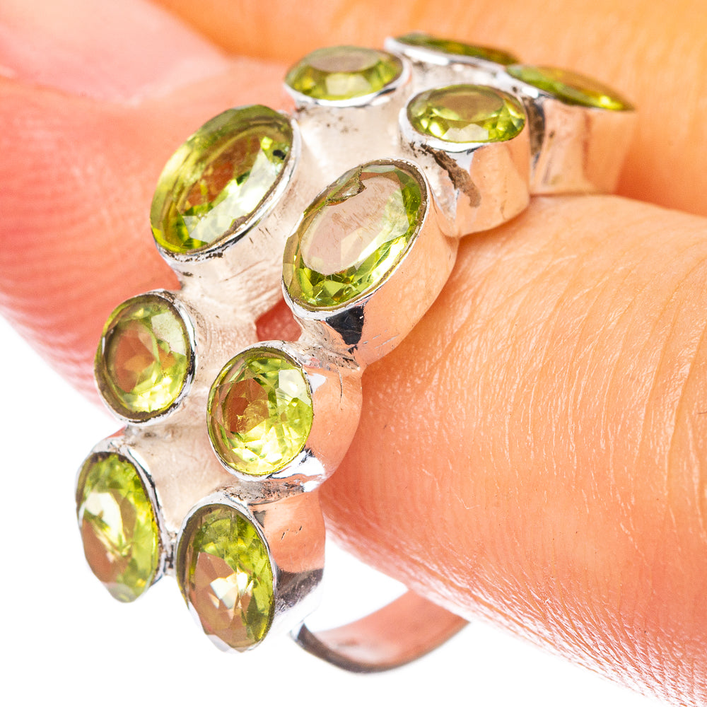 Peridot 925 Sterling Silver Ring Size 6.75 (925 Sterling Silver) R5449