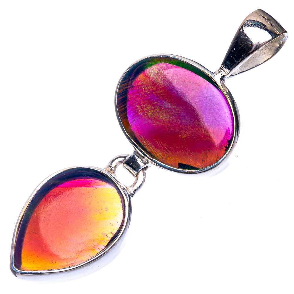 Aura Opal Pendant 1 3/4" (925 Sterling Silver) P39177