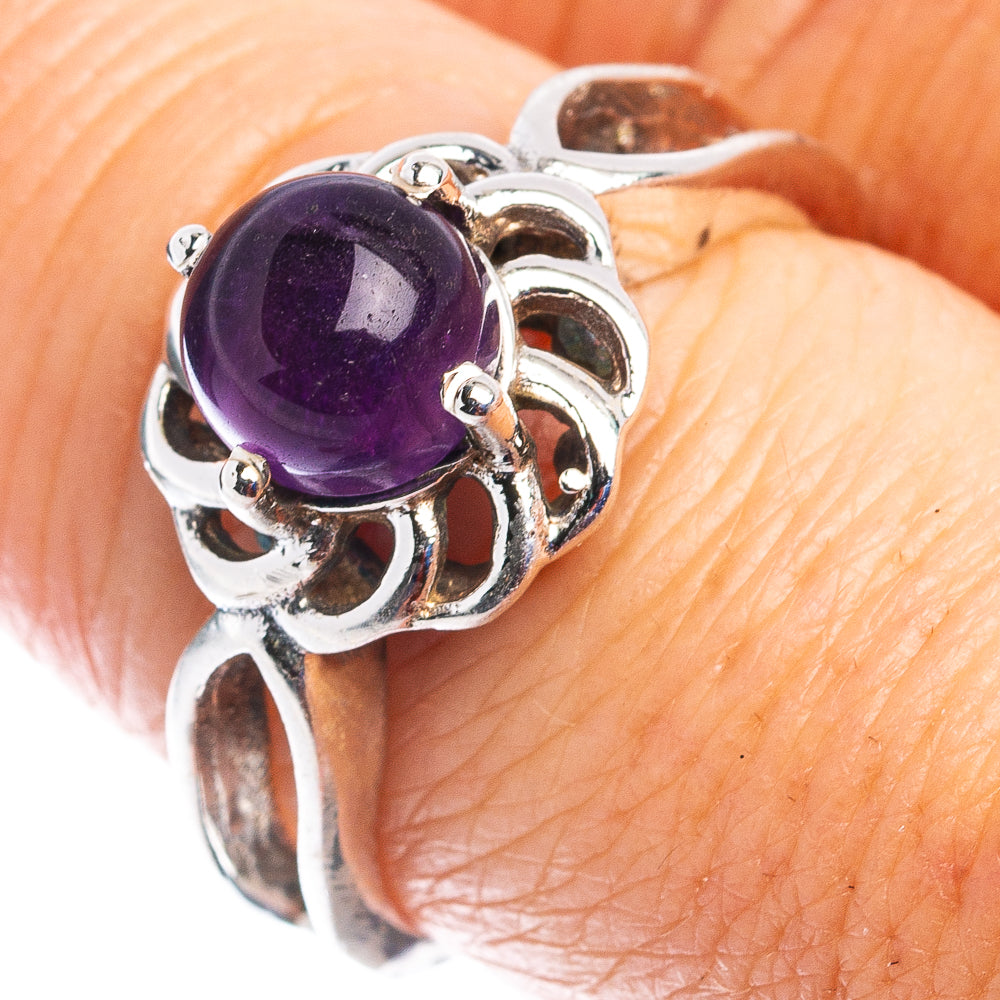 Amethyst Ring Size 7.75 (.925 Sterling Silver)