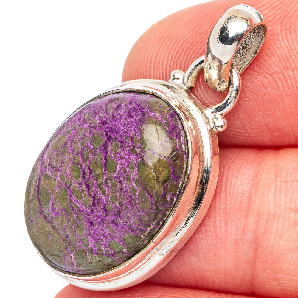Stichtite Pendant 1 3/8" (.925 Sterling Silver)