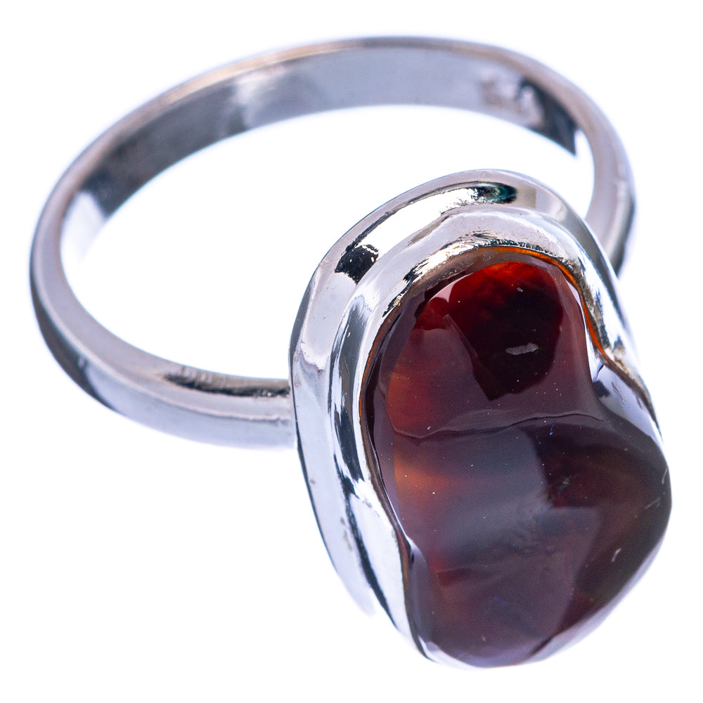 Rare Mexican Fire Agate Ring Size 6.5 (925 Sterling Silver) R145536
