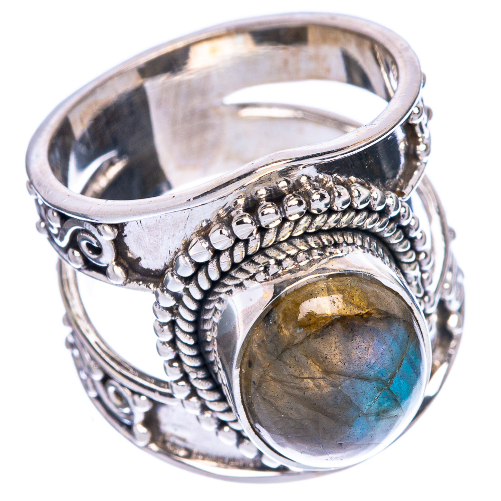 Labradorite Ring Size 8 (925 Sterling Silver) R1310