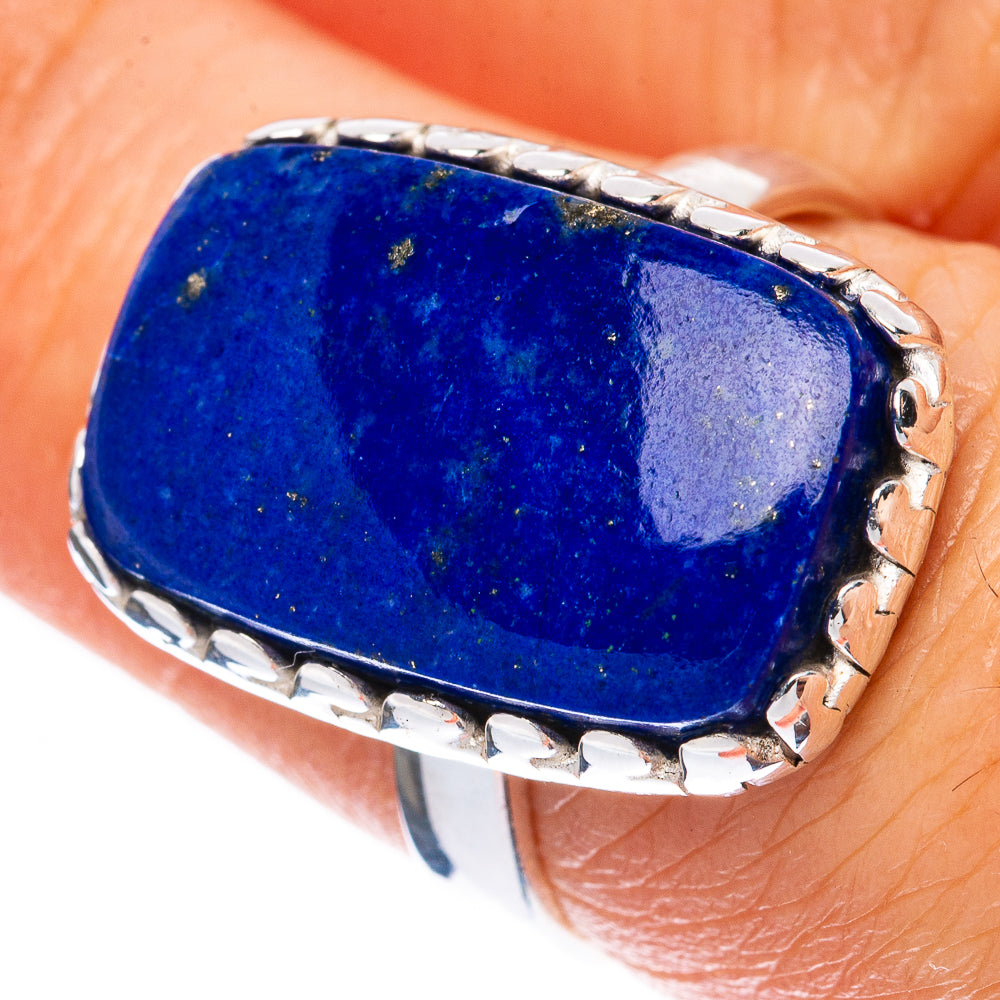Lapis Lazuli Ring Size 7.25 (925 Sterling Silver) R1951