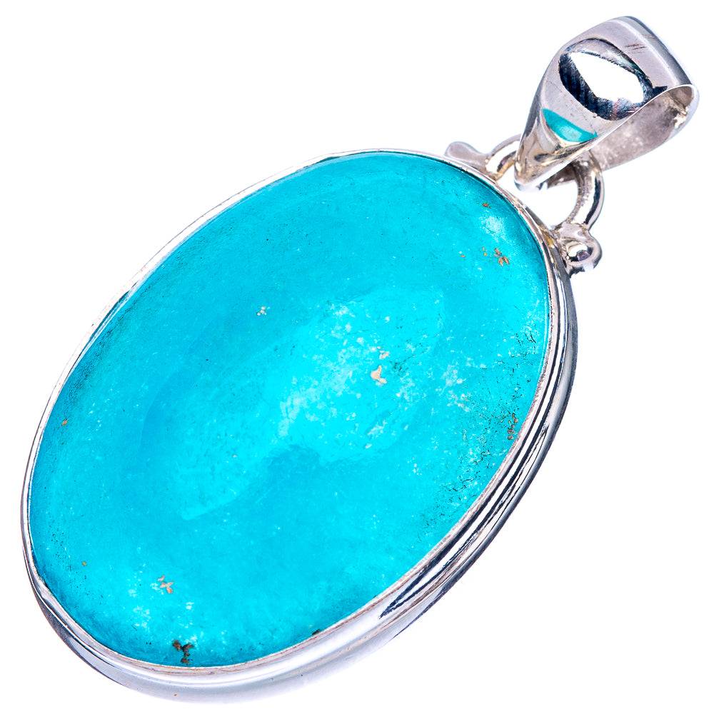 Rare Smithsonite 925 Sterling Silver Pendant 1 3/8" (925 Sterling Silver) P42595