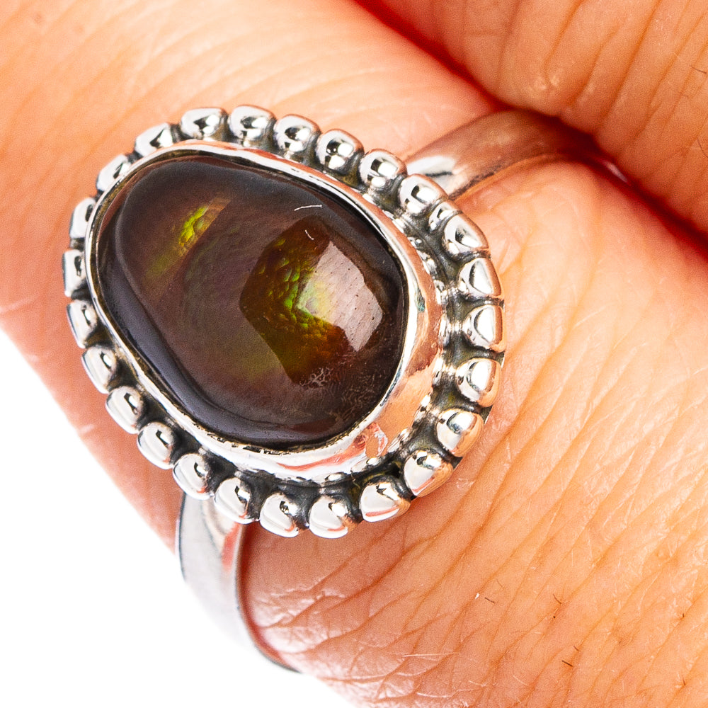 Rare Mexican Fire Agate Ring Size 8.5 (.925 Sterling Silver)