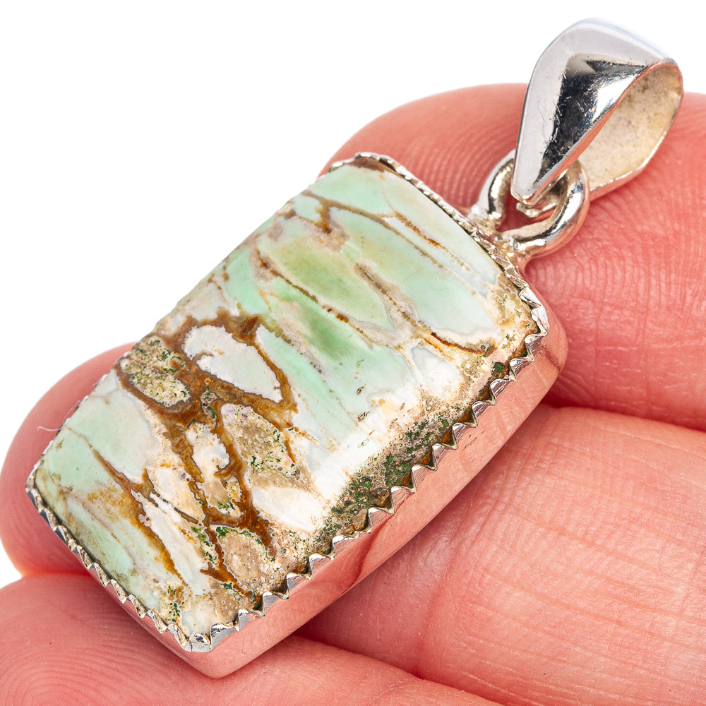 Variscite Pendant 1 3/8" (925 Sterling Silver) P40713