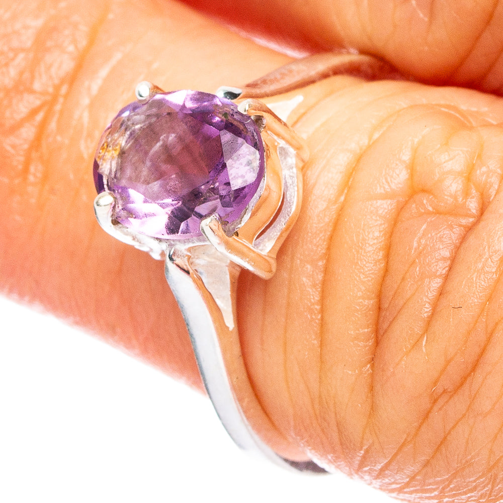 Amethyst 925 Sterling Silver Ring Size 5.75 (925 Sterling Silver) R6257
