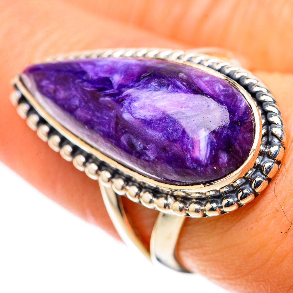 Charoite Ring Size 7.75 (925 Sterling Silver) RING138466
