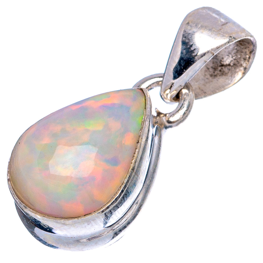 Large Rare Ethiopian Opal Pendant 7/8" (925 Sterling Silver) P43478