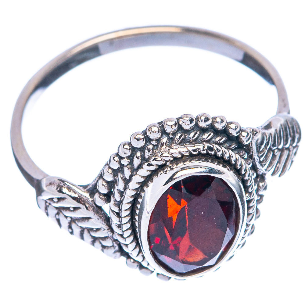 Garnet Dainty Ring Size 5.5 (925 Sterling Silver) R145355