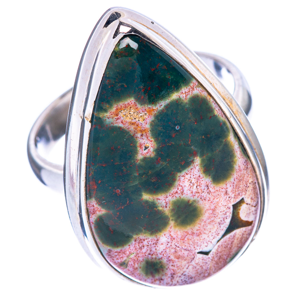 Ocean Jasper Ring Size 7 (925 Sterling Silver) R1557