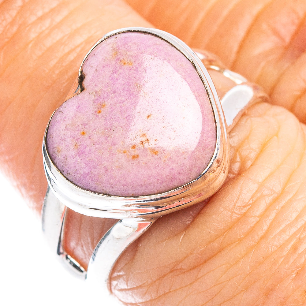 Phosphosiderite Heart Ring Size 6.75 (.925 Sterling Silver)