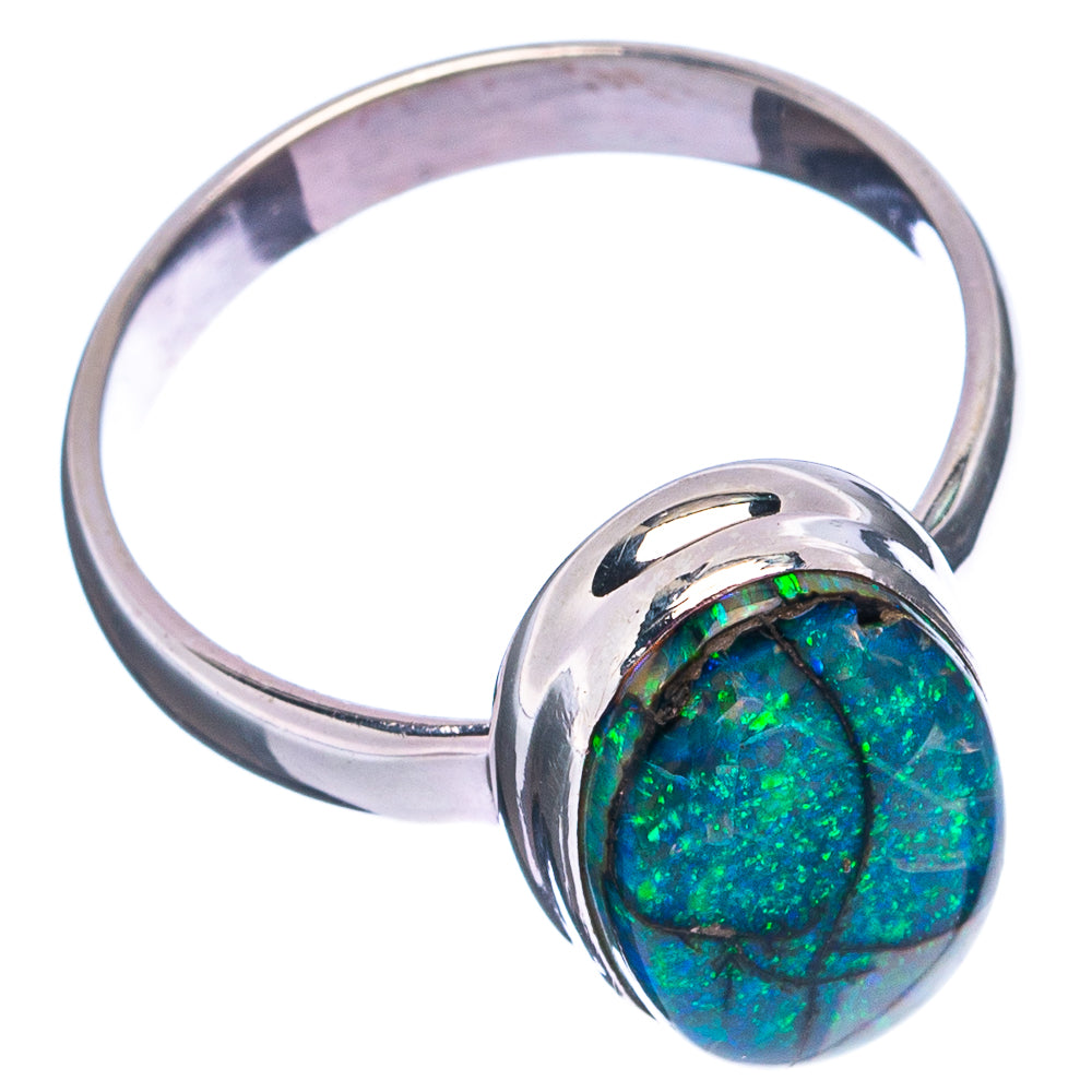 Rare Sterling Opal Ring Size 9 (.925 Sterling Silver)