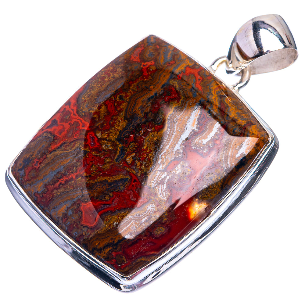 Mahogany Obsidian Pendant 1 5/8" (925 Sterling Silver) P38953