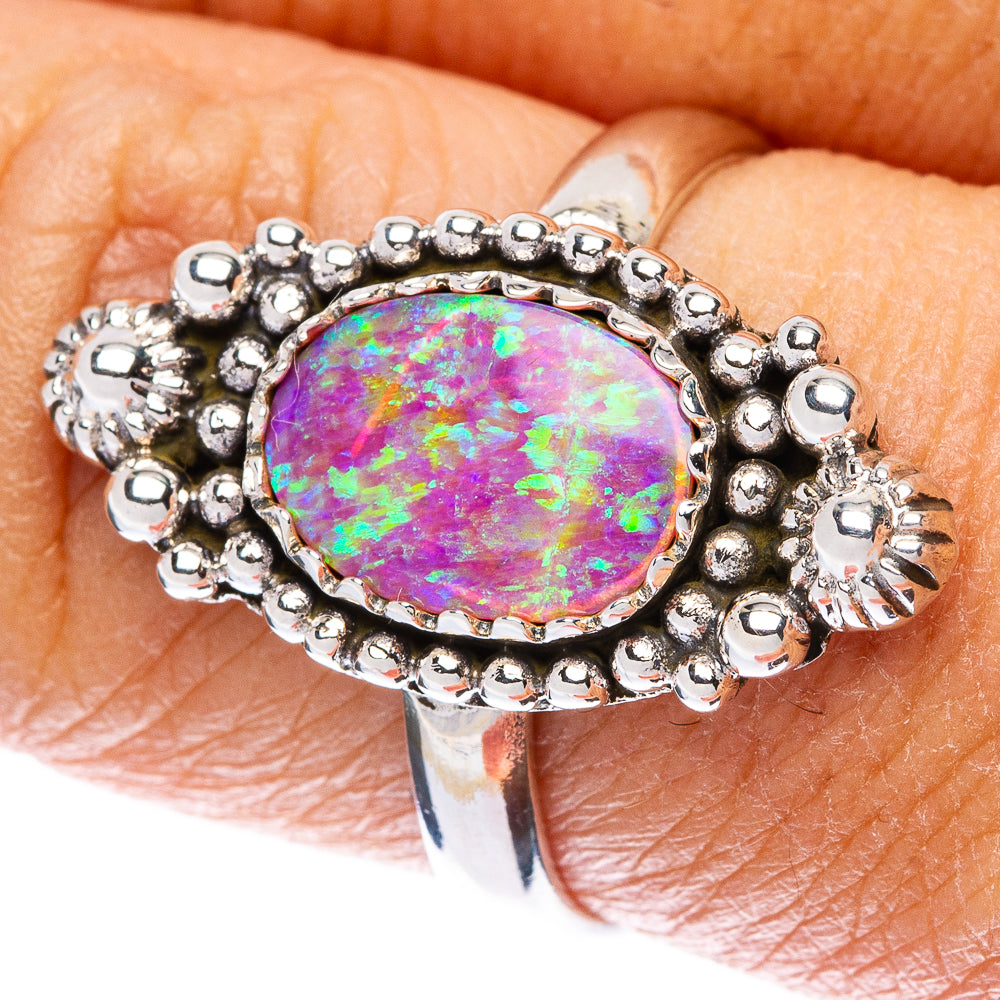 Synthetic Opal Ring Size 8.25 (925 Sterling Silver) R146118