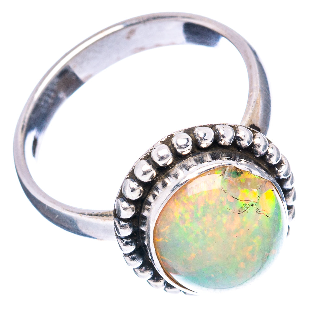 Rare AAA Ethiopian Opal Ring Size 7.25 (.925 Sterling Silver)