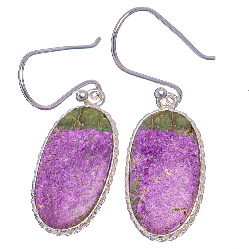 Stichtite Earrings 1 5/8" (.925 Sterling Silver)