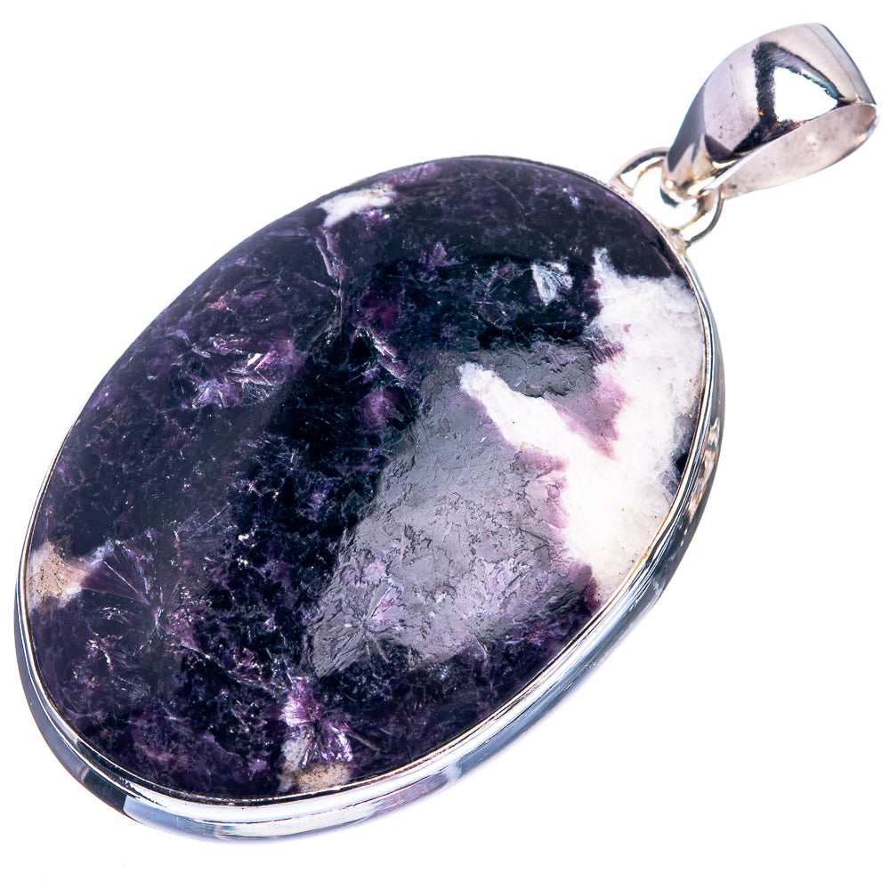 Lepidolite Pendant 2 1/8" (925 Sterling Silver) P39042