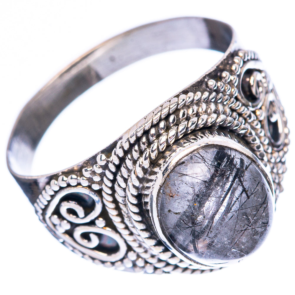 Tourmalinated Quartz Ring Size 7.5 (925 Sterling Silver) R3970