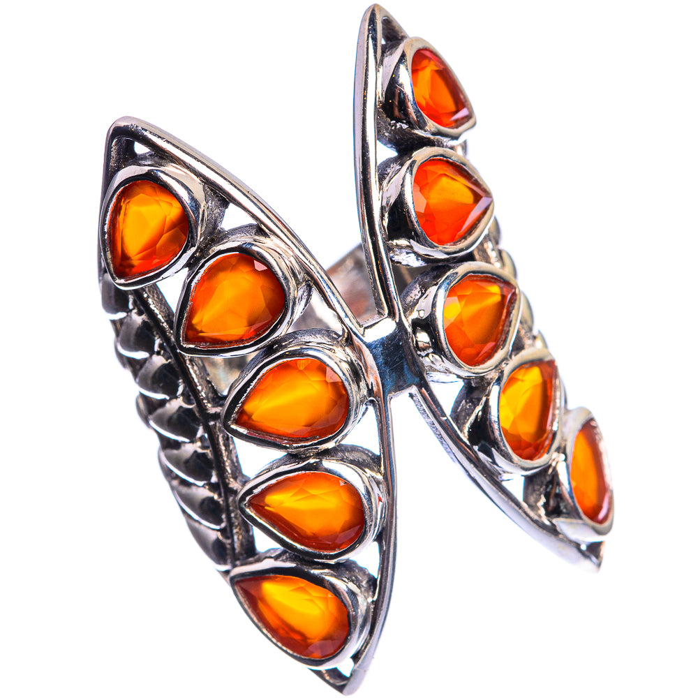 Large Carnelian 925 Sterling Silver Ring Size 5.5