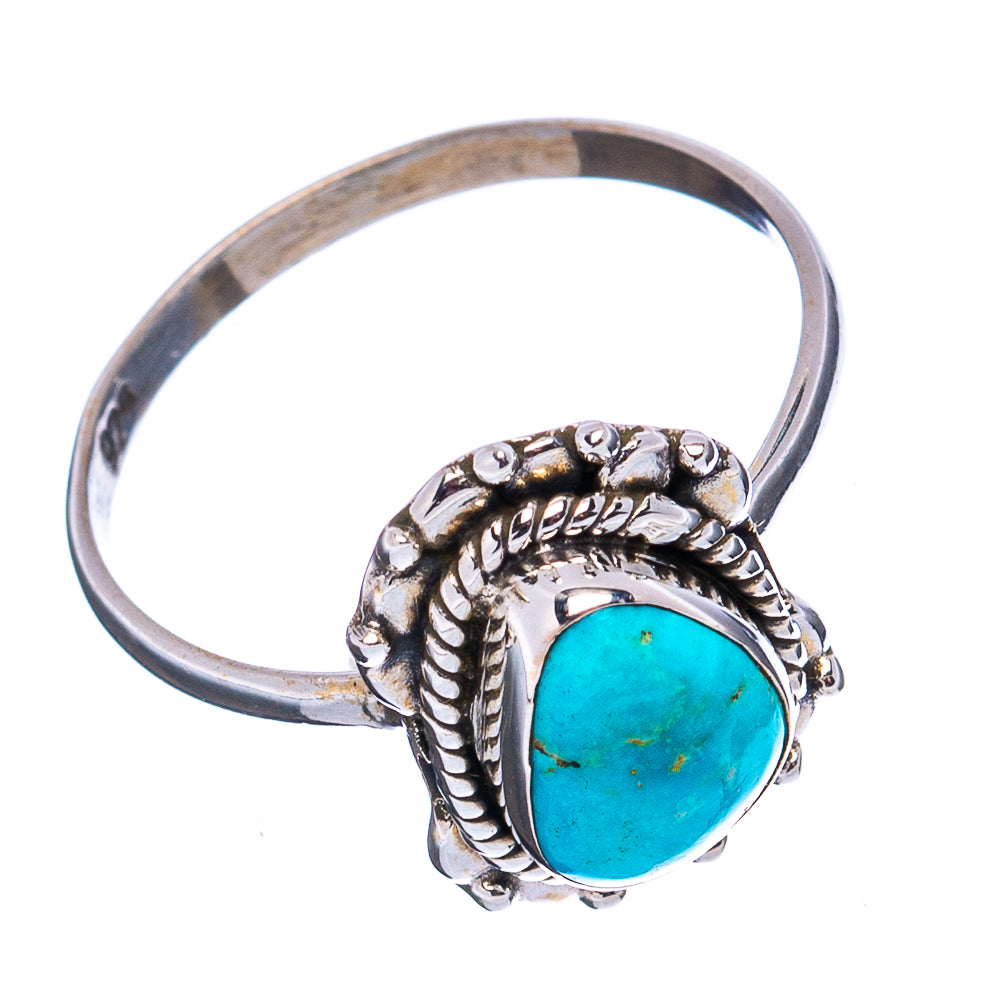 Sonoran South Hill Turquoise Dainty Ring Size 6 (.925 Sterling Silver)