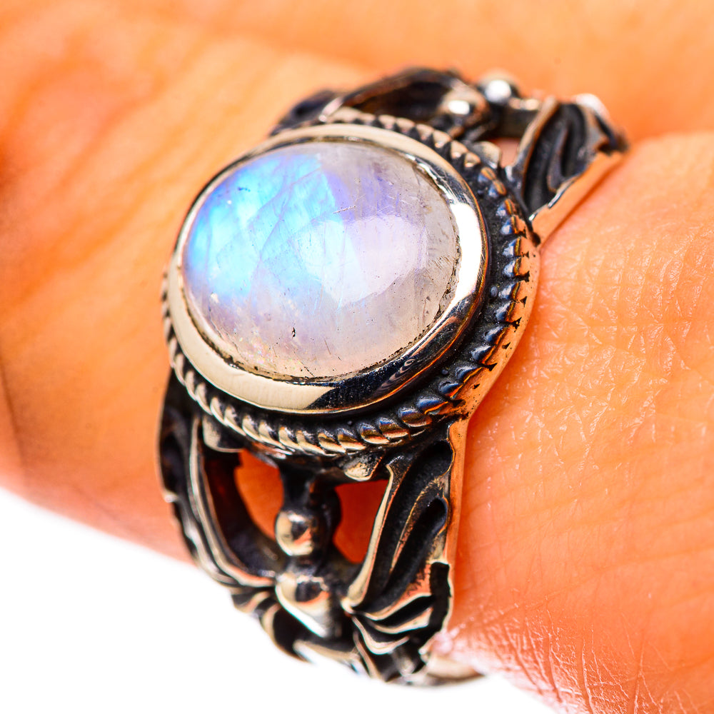 Rainbow Moonstone 925 Sterling Silver Ring Size 9.25 (925 Sterling Silver) RING139543