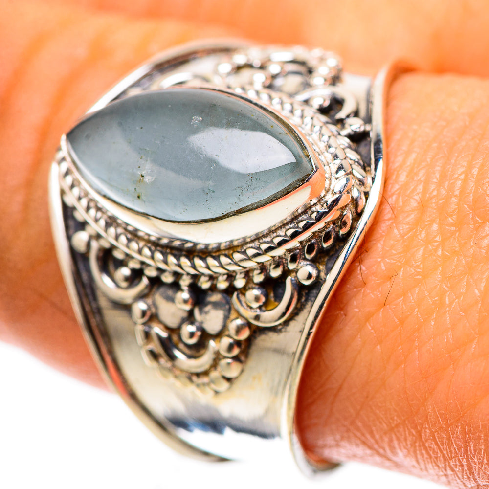 Natural Aquamarine Ring Size 9 (925 Sterling Silver) RING138538