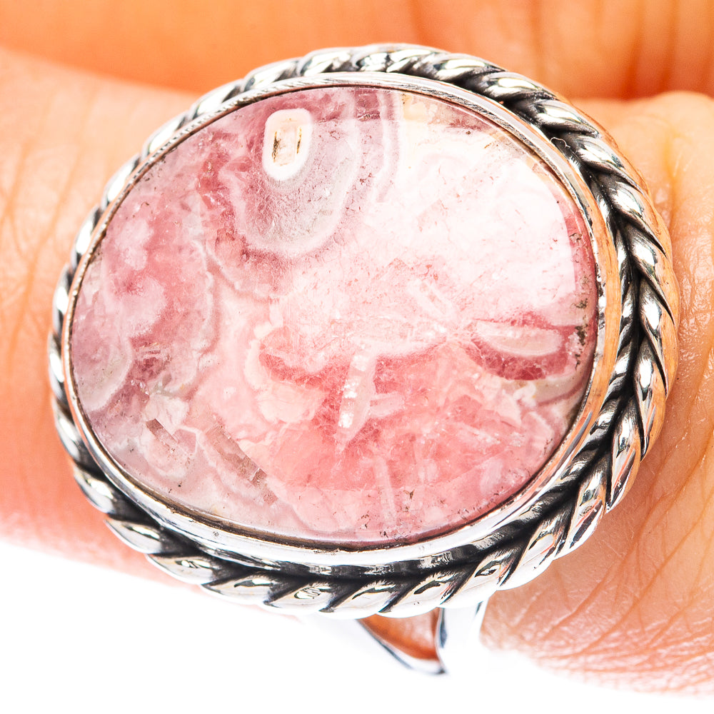 Rhodochrosite Ring Size 7 (925 Sterling Silver) R4021