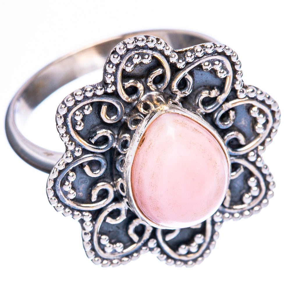 Pink Queen Conch Shell Ring Size 7 (925 Sterling Silver) R3167