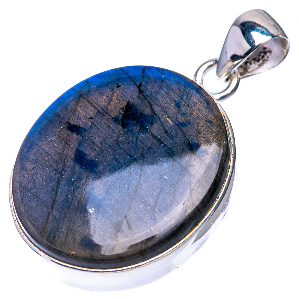 Labradorite Pendant 1 1/2" (925 Sterling Silver) P39236