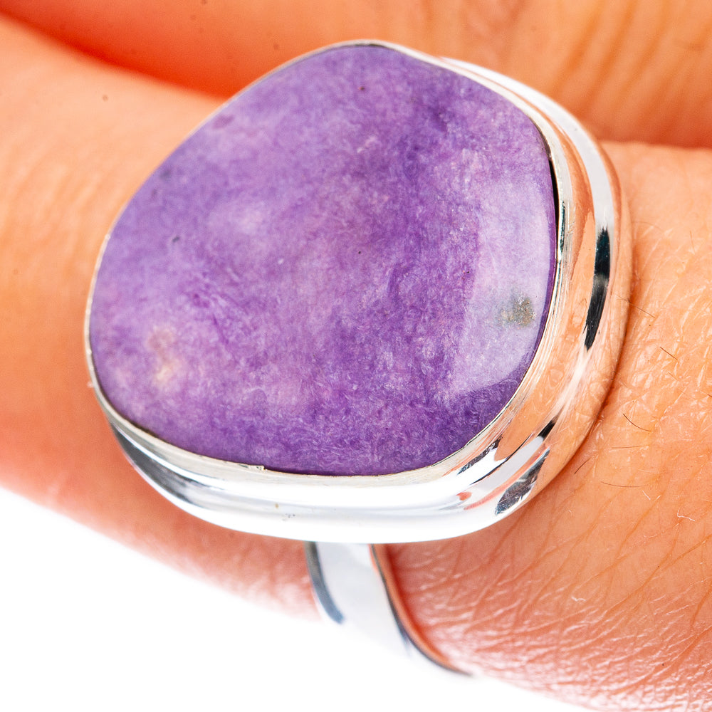 Charoite Ring Size 8 (925 Sterling Silver) R1959