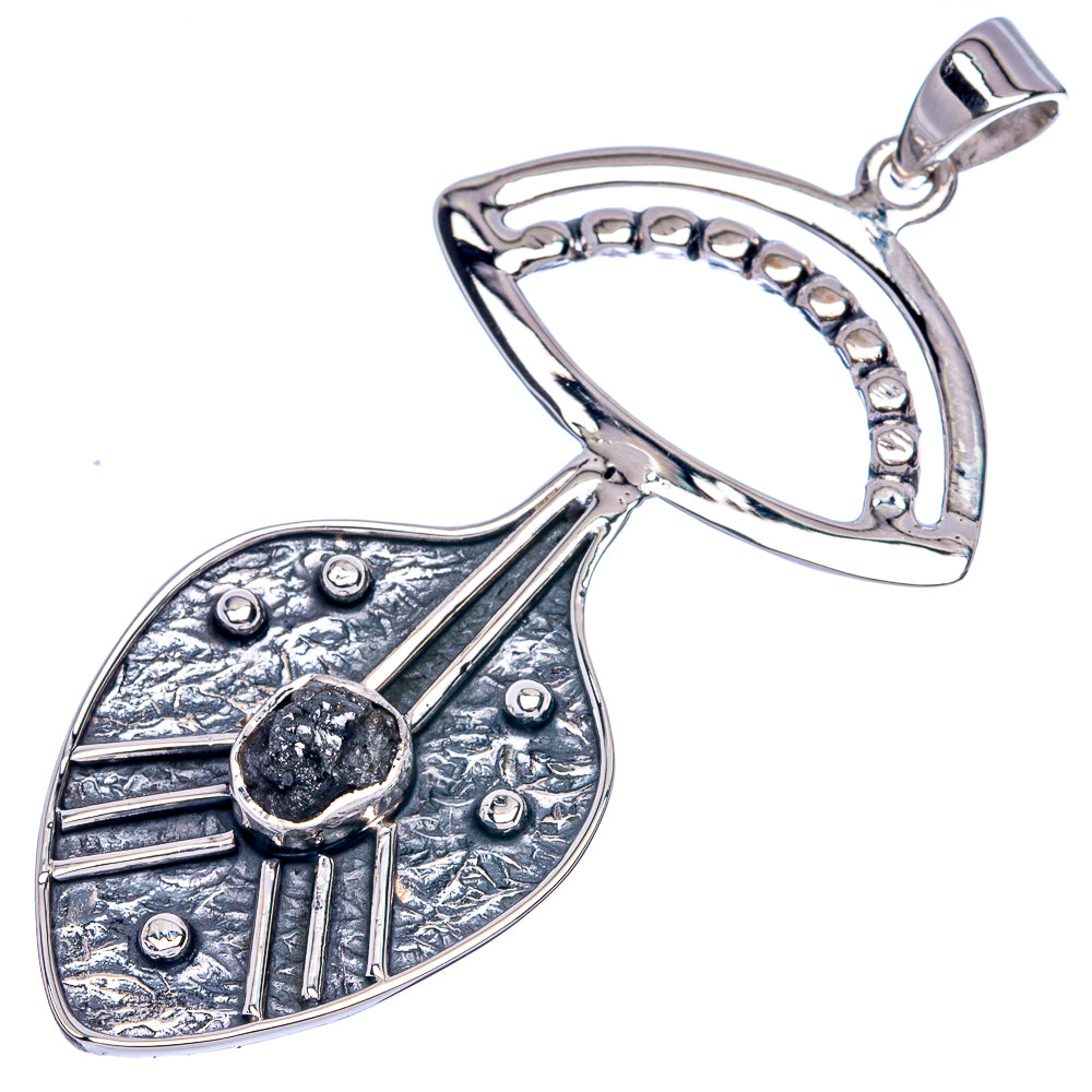 Signature Raw Diamond Pendant 2 3/8" (925 Sterling Silver) P42294