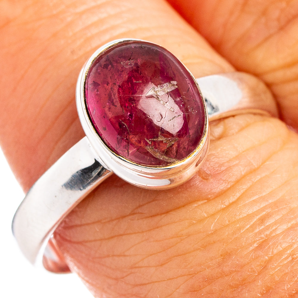 Rare Pink Tourmaline Ring Size 9.5 (.925 Sterling Silver)