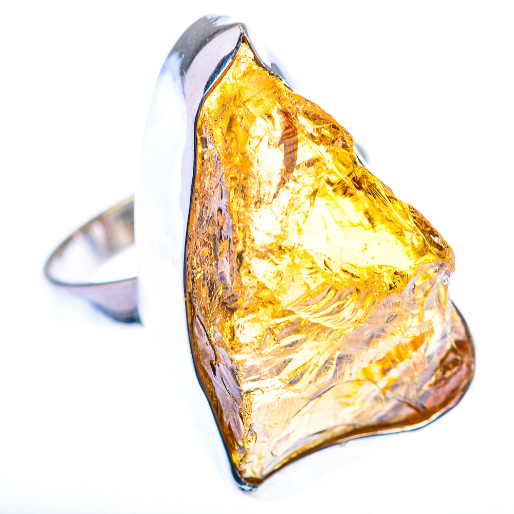 Large Raw Citrine Ring Size 9.5 (925 Sterling Silver) RING140250