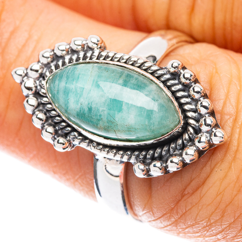 Amazonite 925 Sterling Silver Ring Size 6.75 (925 Sterling Silver) R5388