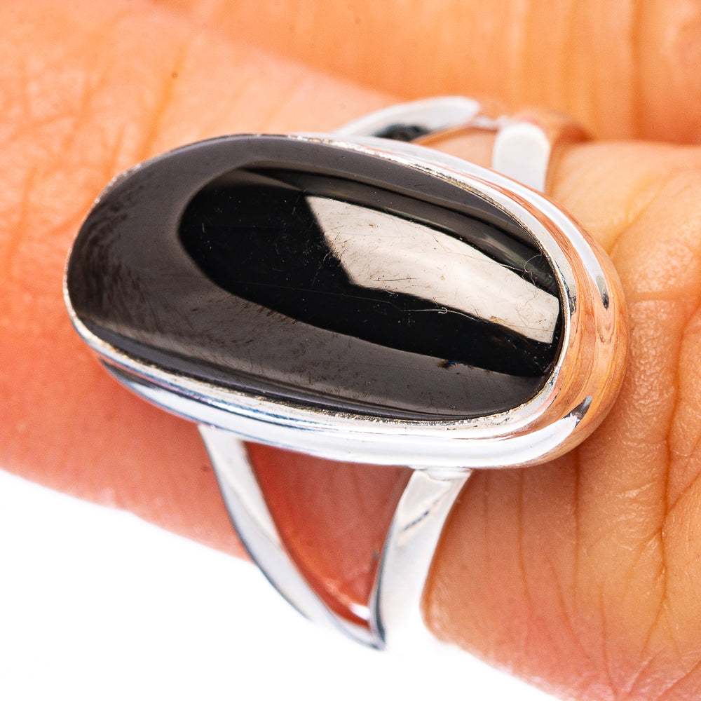 Shungite 925 Sterling Silver Ring Size 5 (925 Sterling Silver) R3861
