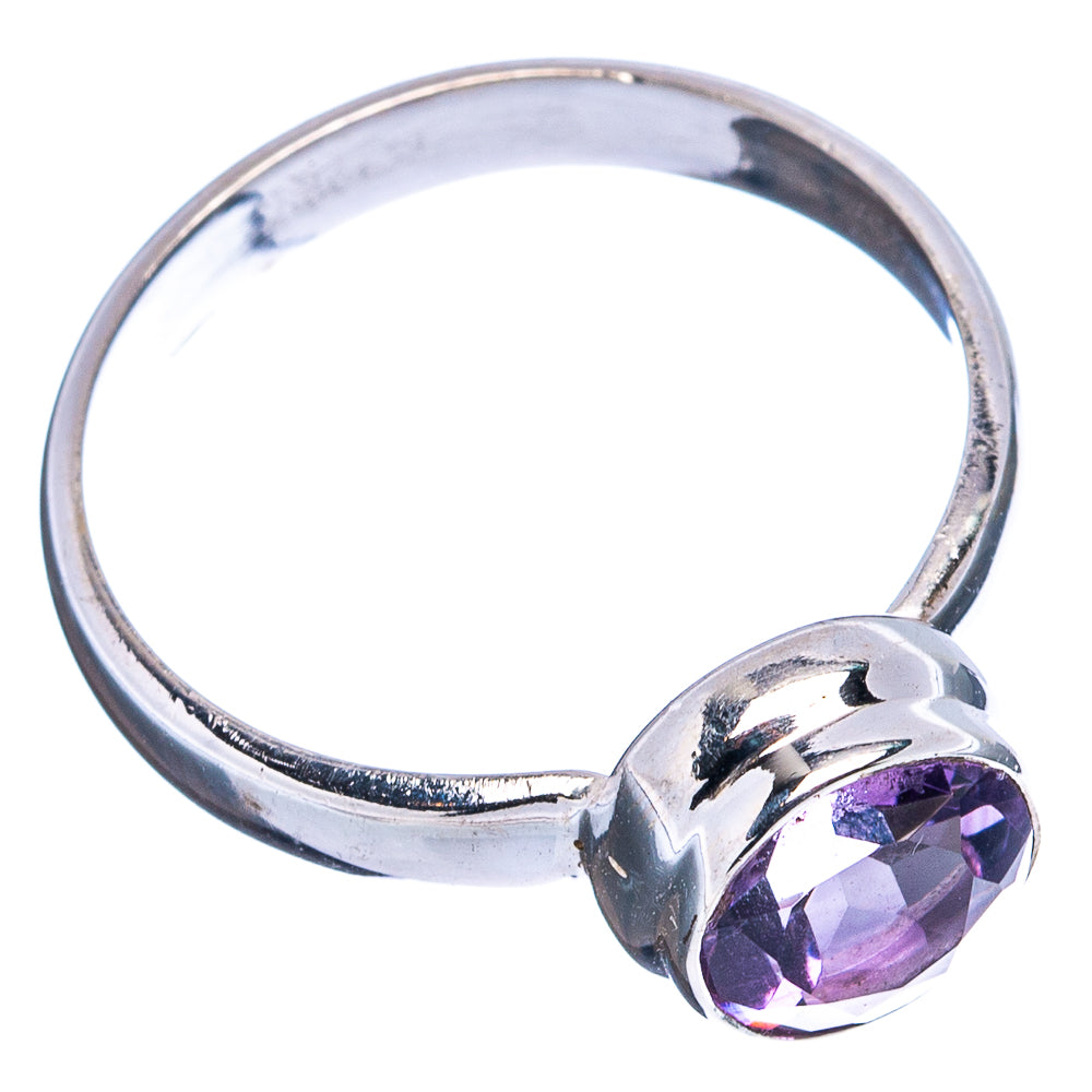 Faceted Amethyst Ring Size 8.75 (.925 Sterling Silver)