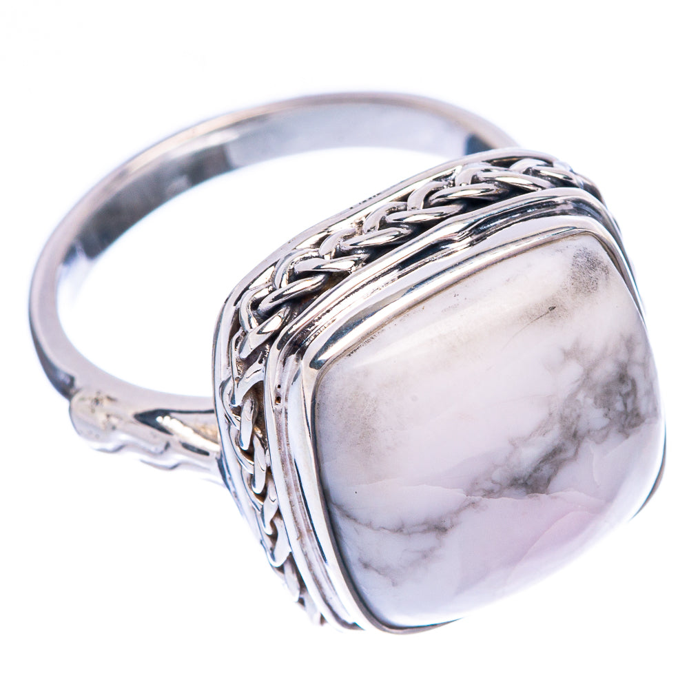 Premium Howlite Ring Size 8 (925 Sterling Silver) R1845