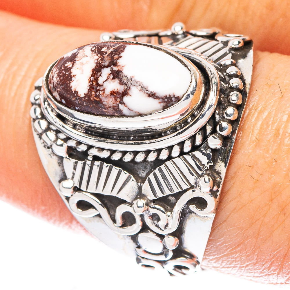 Wild Horse Jasper Ring Size 9 (925 Sterling Silver) R4673