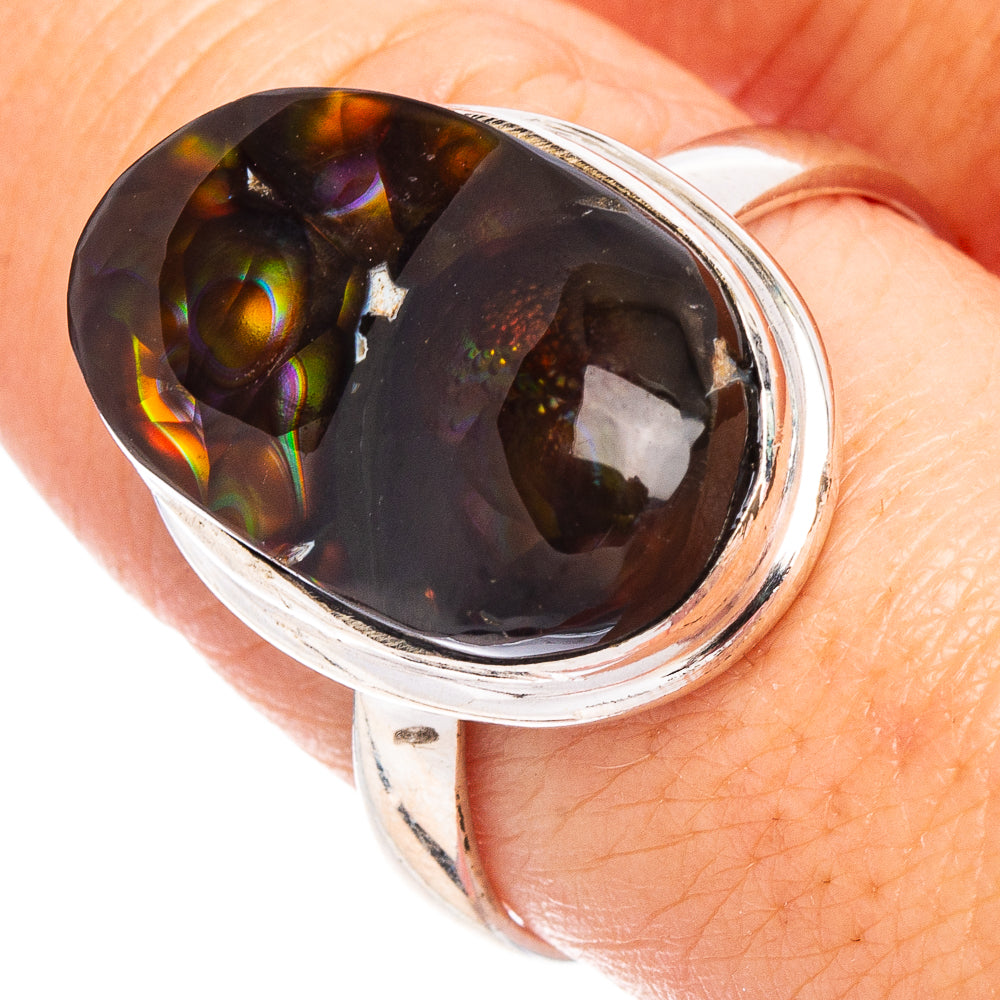 Rare Mexican Fire Agate Ring Size 9.5 (.925 Sterling Silver)