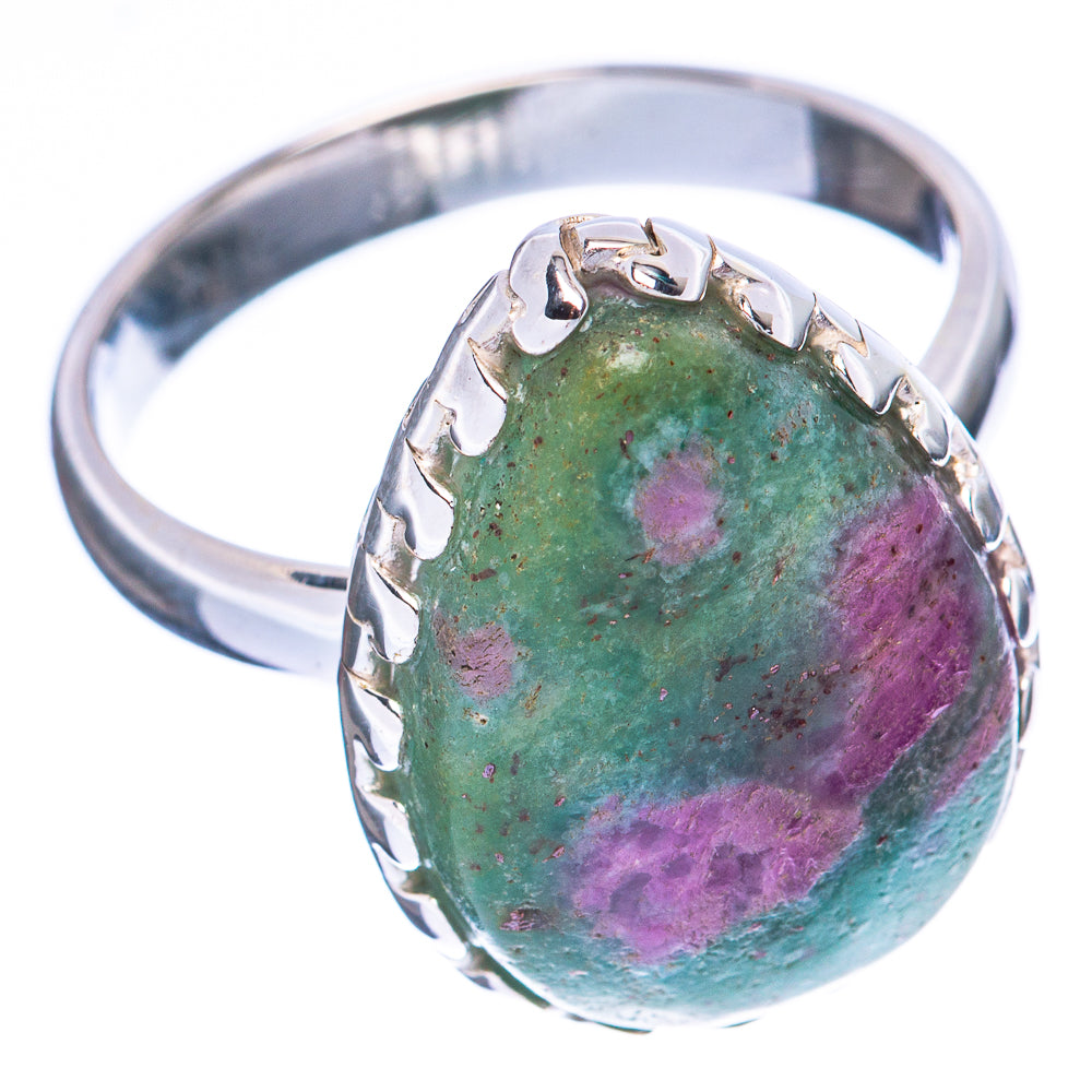 Ruby in Fuchsite Ring Size 8.25 (925 Sterling Silver) R1990