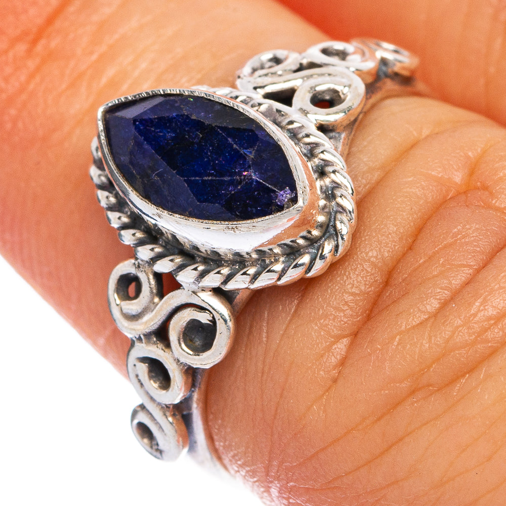 Sapphire Dainty Ring Size 5.75 (925 Sterling Silver) R145521