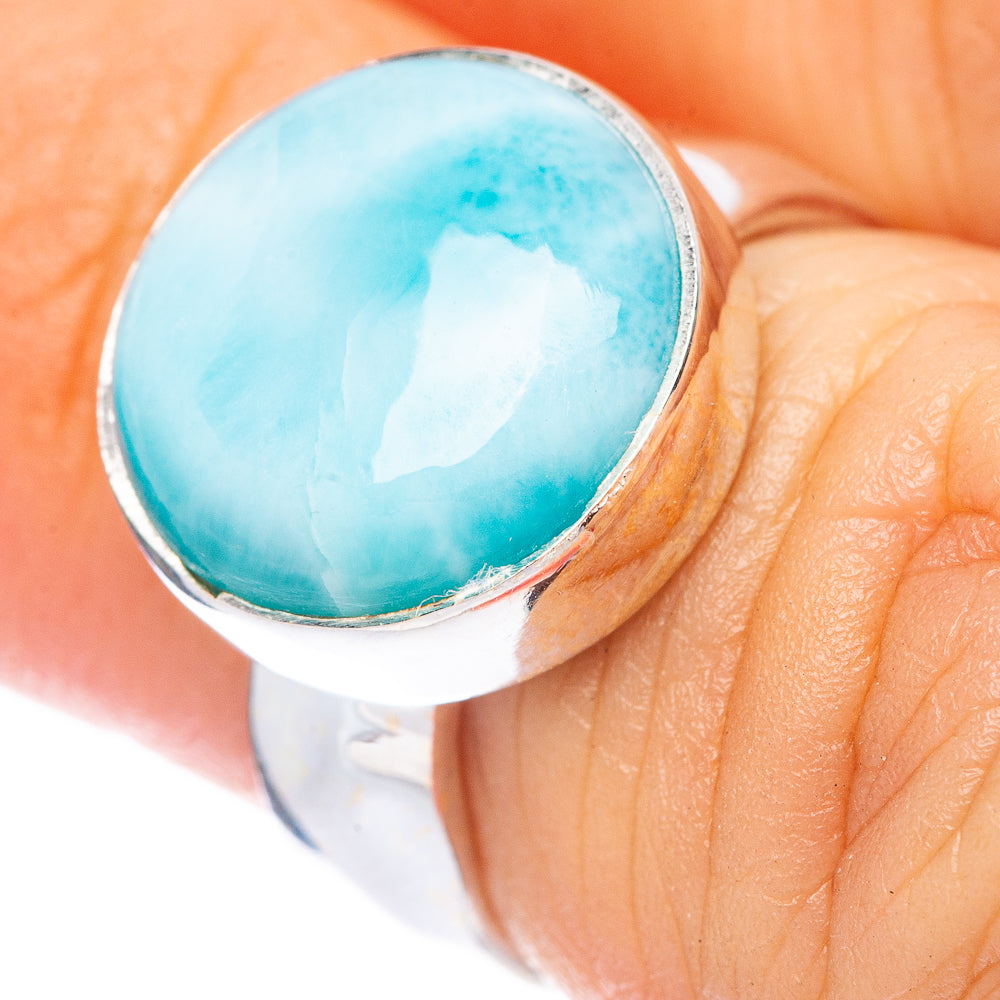 Larimar Ring Size 4.25 (925 Sterling Silver) R1692
