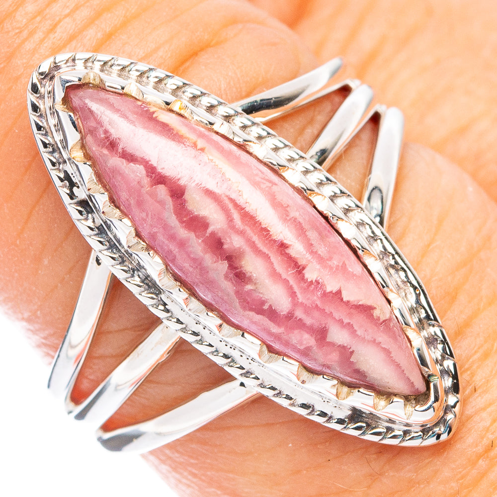 Premium Rhodochrosite Ring Size 7.75 (925 Sterling Silver) RING7752
