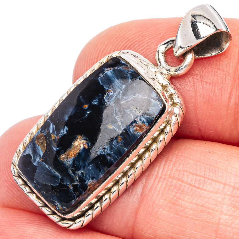 Pietersite Pendant 1 1/4" (925 Sterling Silver) P44138