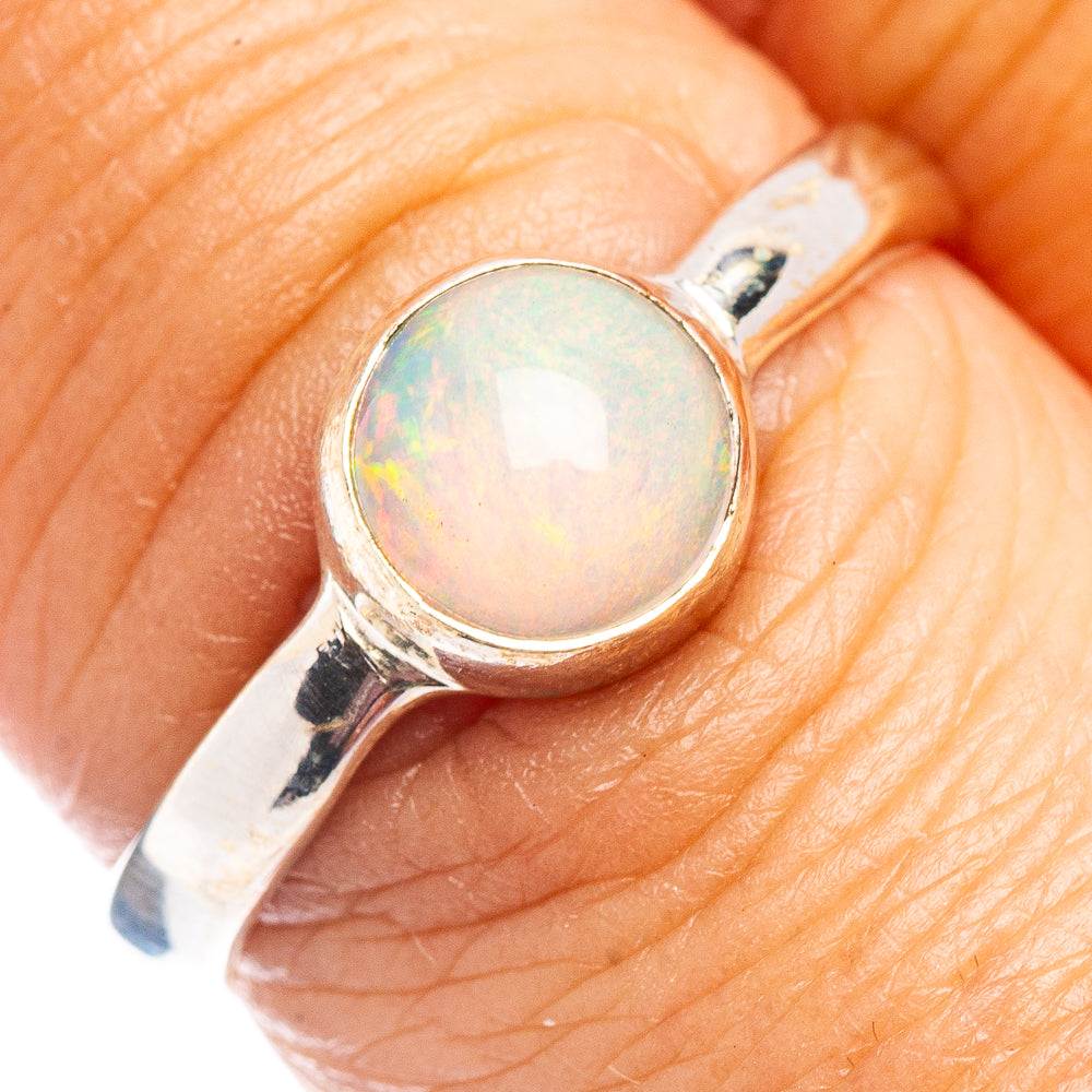 Ethiopian Opal Ring Size 7.5 (.925 Sterling Silver)