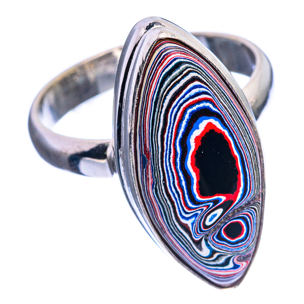 Fordite Ring Size 8.5 (925 Sterling Silver) R142457